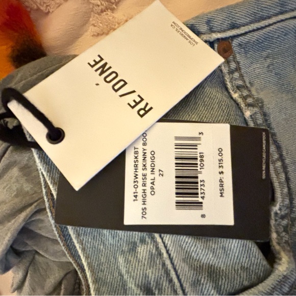RE/DONE 70’s High Rise Skinny Bootcut Jean - Picture 8 of 12